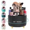 Rotating Plastic Pen Holder & Cosmetic Organizer - Luxurious Desktop & Tabletop Storage Solution