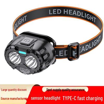 Superhelle LED-Stirnlampe mit langlebiger Lithiumbatterie für nächtliches Outdoor-Angeln