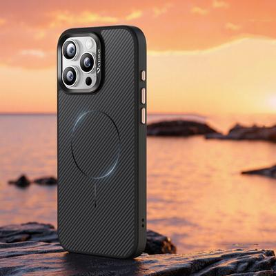 Kohlefaser-Textur für Magsafe Magnetische Hülle für iPhone 16 Pro Max 15 14 Pro Luxus Acryl Stoßfest Kabelloses Laden Handyhülle