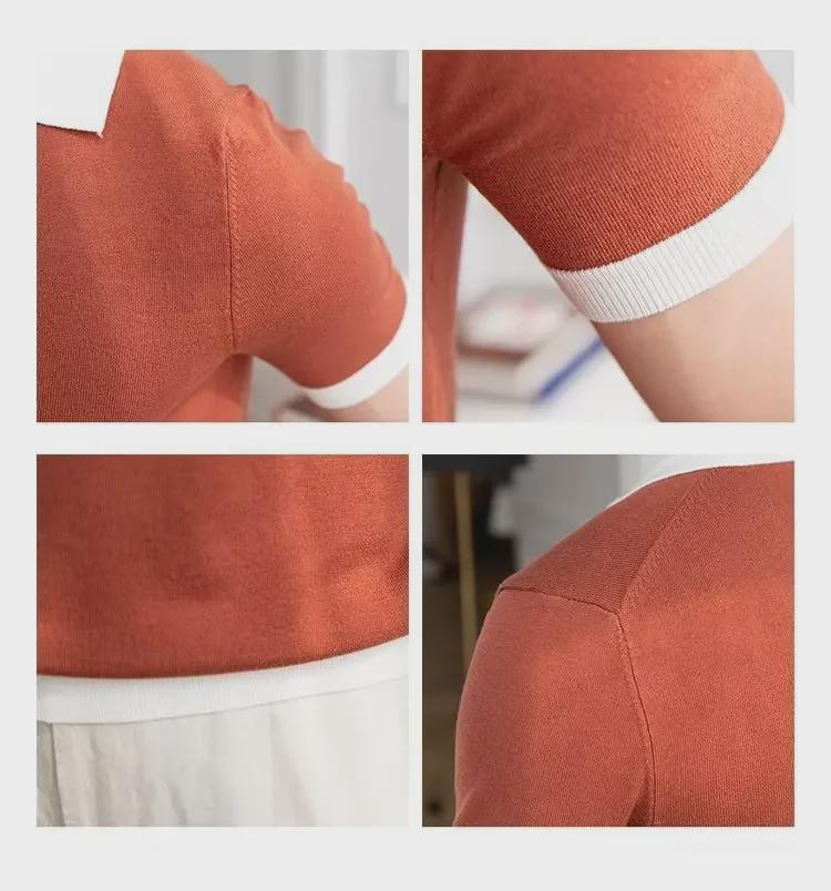 Trendy Japanese Men's 2023 Summer Polo Shirt - Solid Color, Short Sleeves