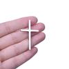 3pcs Cross Pendant Stainless Steel Charms For Jewelry Making Necklace Anklets Handmade Glossy Crosses Accessories Earrings Charm