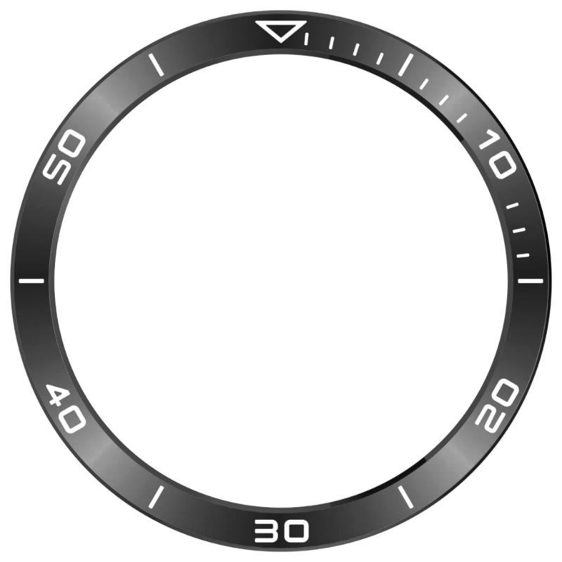 

Bezel Rings Protective Cover for 8 SOLAR 43/47/51mm Smartwatch Frame Cover Stainless Steel Bumper Protector SOLAR 47MM чёрный/белый