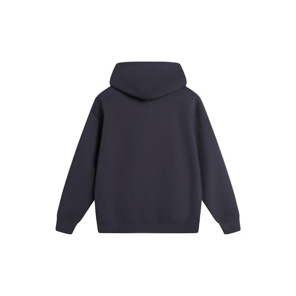 PUMA Logo Print Hoodie Casual Knit Pullover Sweatshirt Unisex Dark Gray