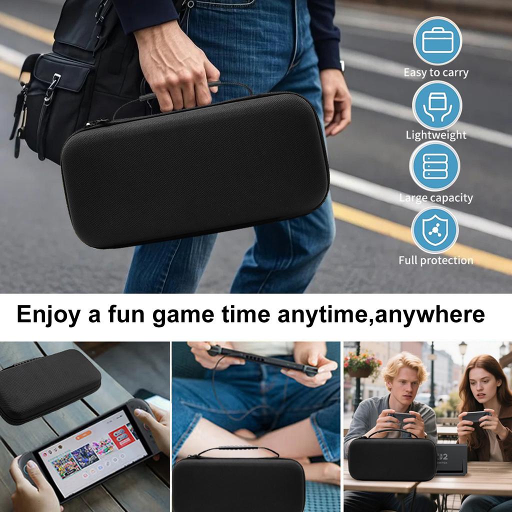 Protective Hard Shell Travel Carrying Case for Nintendo Switch 2 Storage Cases with 20 Game Card Slots