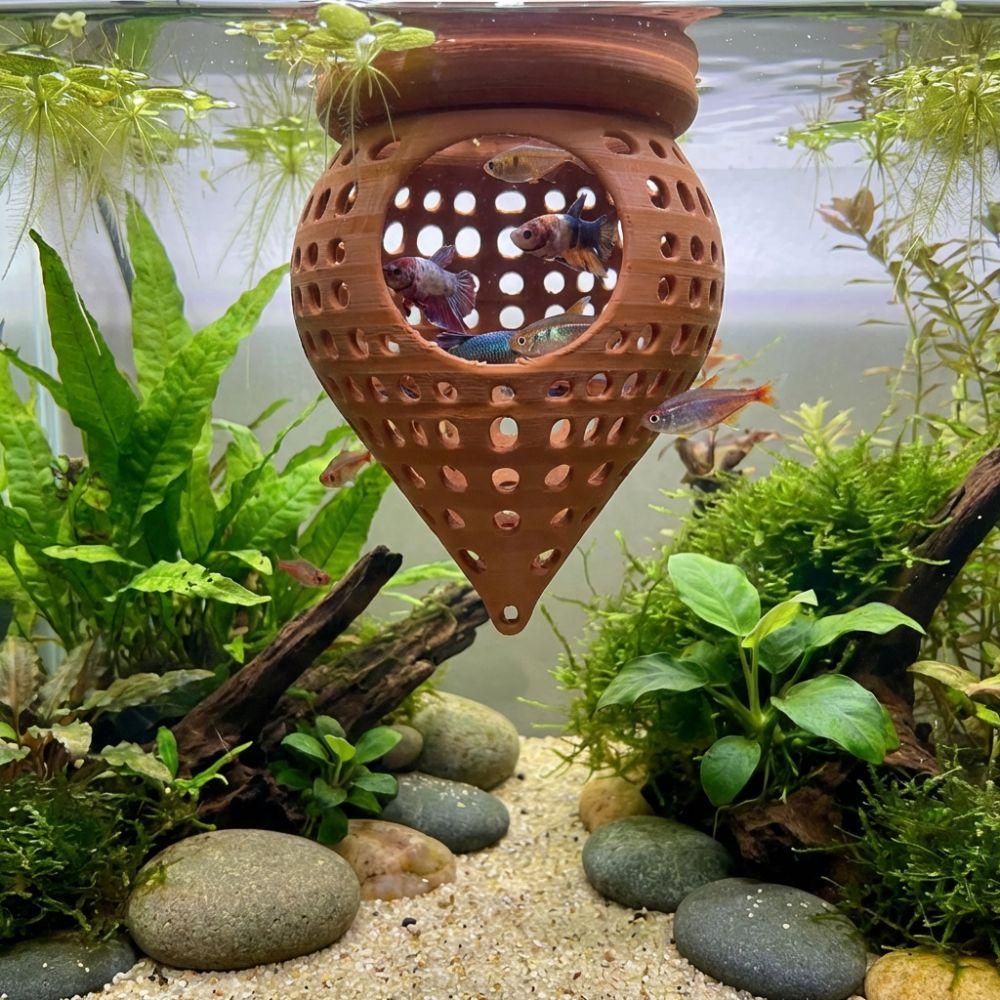 3D Printed Floating Fish Hammock Hideout Aquarium Resting Platforms  Small Aquatic Pets