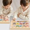 Montessori Magnetisches Farbzuordnungs-Labyrinth Zahlen-Labyrinth Spielzeug Holzpuzzle Aktivitätsbrett Feinmotorik-Spielzeug für Kleinkinder Jungen Mädchen