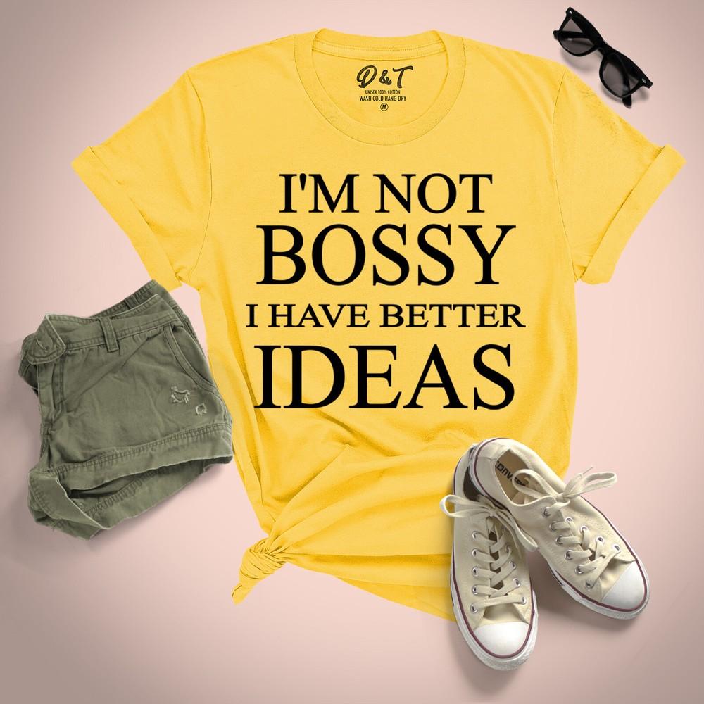 I Have Better Ideas Funny Womens T Shirt Slogan Ladies UK Plus Size 8-24 Tee Top