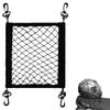 Motorcycle Cargo Net  High Elastic Polyester Cargo Net with 4 Adjustable Hooks 360 Rotatable Motorcycle Net Supplies
