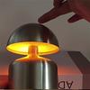 Metal Shade Mushroom Shape Table Lamp USB Rechargeable Reading Bedside Lamp  Hotel Room Use