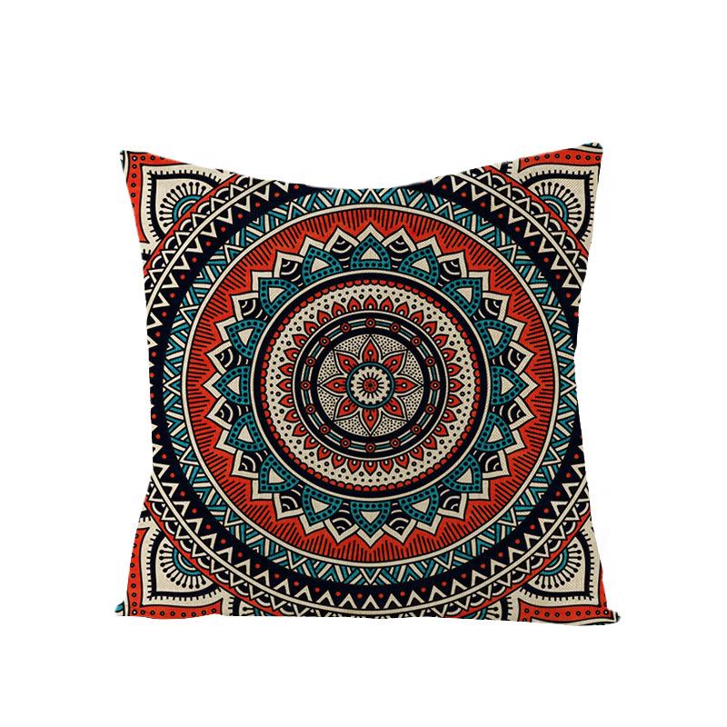 Bohemian Mandala Style Polyester Pillowcase Square Sofa Pillowcase Home