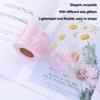 Tulle Roll 10 Yards Embroidered Sequins Flowers Mesh Ribbon Decorative Craft AccessoriesDark Pink