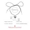Fashion Thorn Heart Pendant Necklace Sweet Cool Clavicle Chain Lace Up Choker Simple Cord Neck Chain Party Jewelry