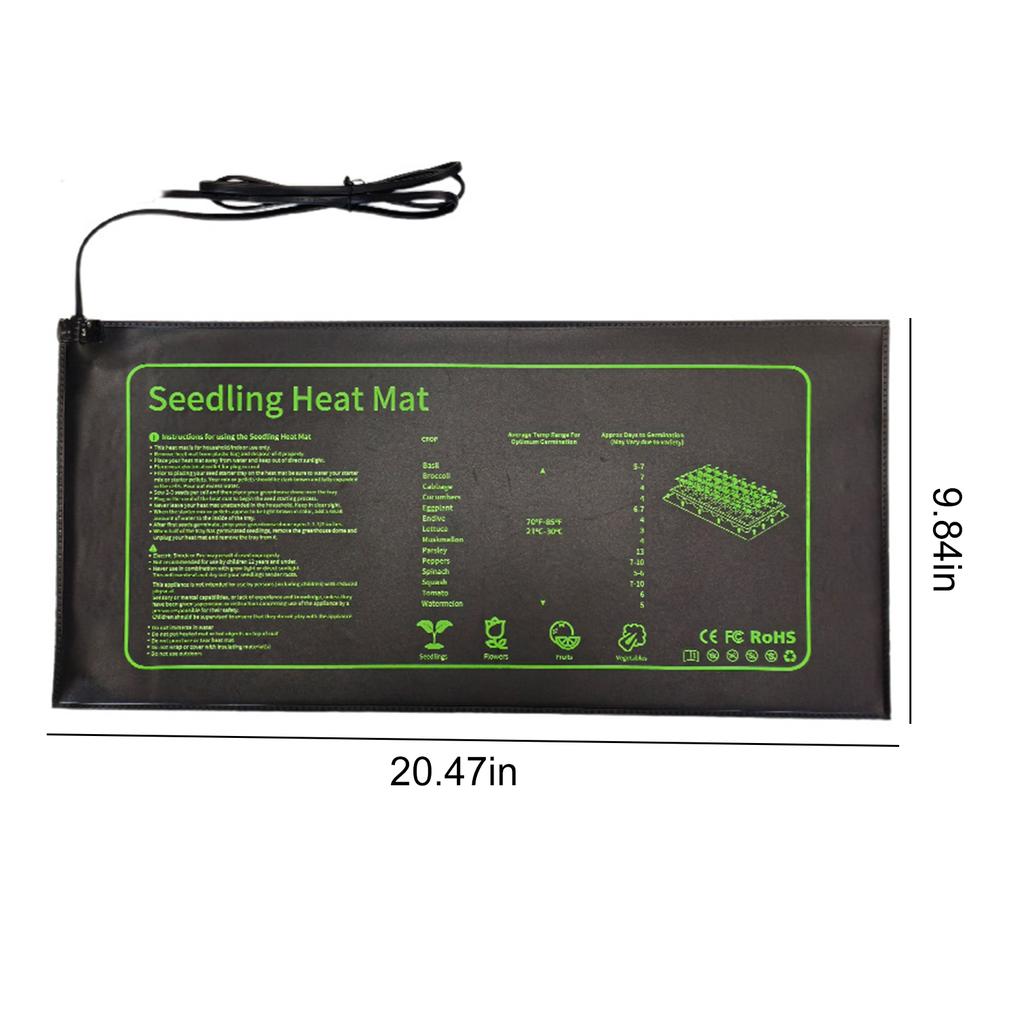 Seedling Heat Mat Waterproof Heat Pad with Thermostat Controller For Indoor Hydroponic Seedling Germination EU/US/UK/AU Plug
