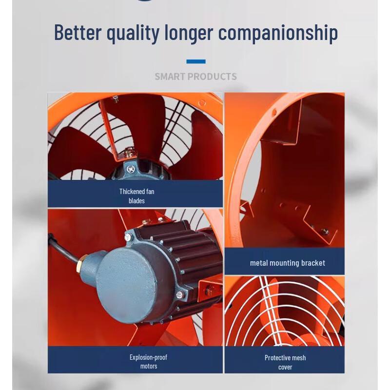 Industrial High-Temperature Axial Flow Duct Fan