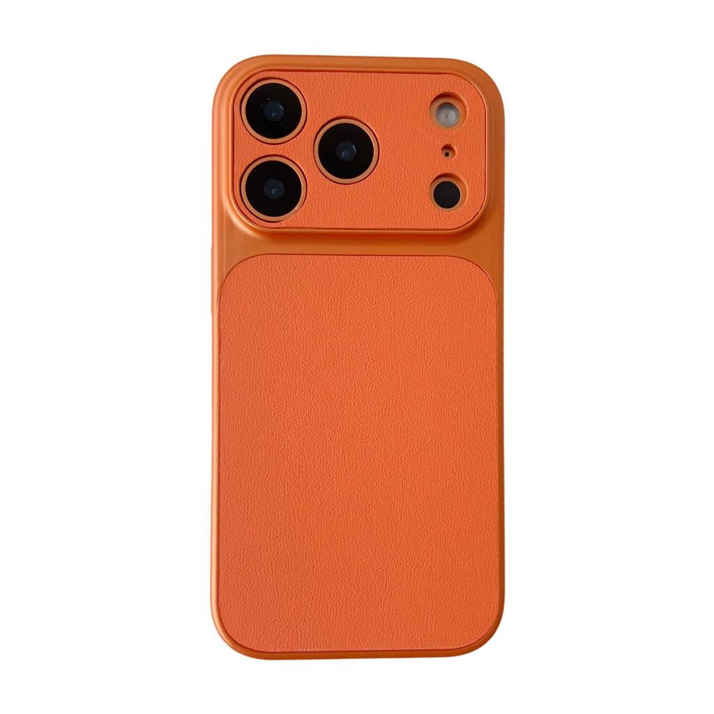 Seconds Become Simple Lambskin Pattern, Suitable for iPhone17promax Mobile Phone Case 16 Large Windows Apple 11 Anti-drop Case