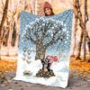 KRTECEK Flannel Blanket Soft Warm All-Season Throw, Design for Camping, Car Travel, Hiking Sofa, Bed, Office Perfect Gift for Parties