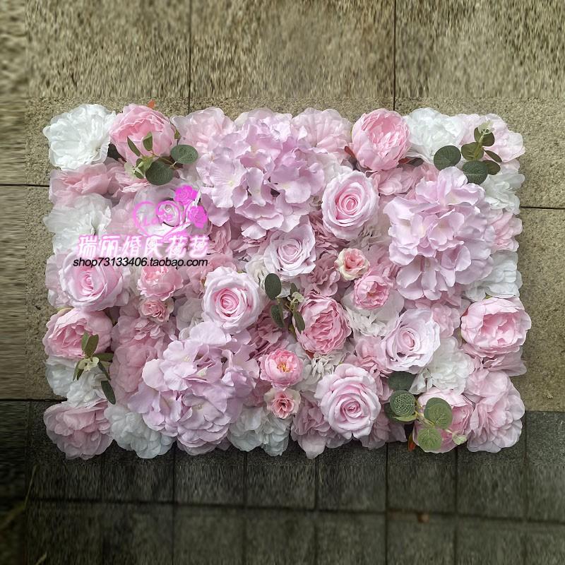 40*60cm Simulated Flower Wall Plant Background Wall Simulated Artificial  Flower Wall Decoration Indoor Scenery Wedding Roses