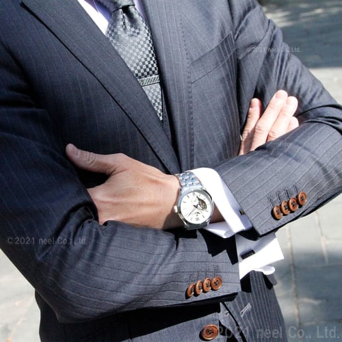 Orient Star RK-AV0B01S Men's Automatic Layered Skeleton Mechanical Watch with Open Heart Design, Made in Japan, 2-Year Manufacturer's Warranty, White