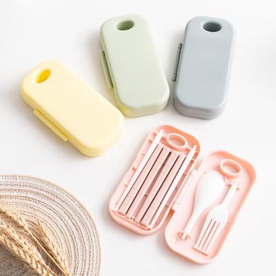 Cutlery Set Creative Reusable PP Portable Students Cutlery Set Outdoor