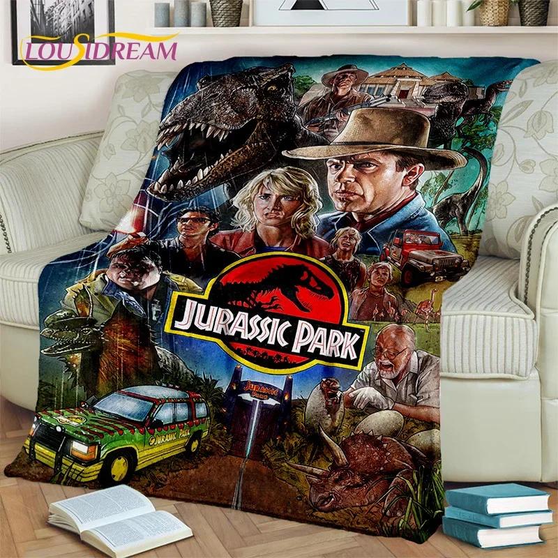 Jurassic Park Dinosaur 3D Cartoon Blanket,Flannel Throw Blanket for Home Bedroom Bed Sofa Picnic Office Hiking Leisure Nap Gift