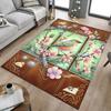 1PC Bird Flowers Non-Slip Floor Carpet Compatible for Office&Living Room&Bedroom&Dining Room - Soft & Pattern-G0336