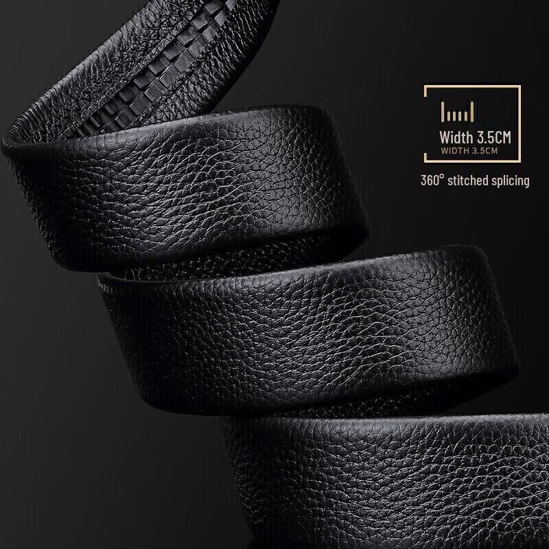 Ceinture pour homme WILLIAMPOLO en cuir de vachette à boucle automatique
