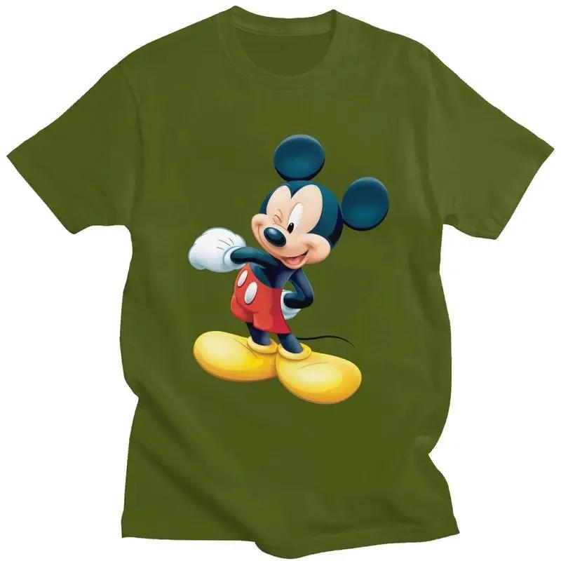 Mickey Mouse Minnie Anime T Shirt for Soft Cotton Tshirt Stylish Tee Tops Short Sleeves T-shirt Loose Fit Clothing Unisex