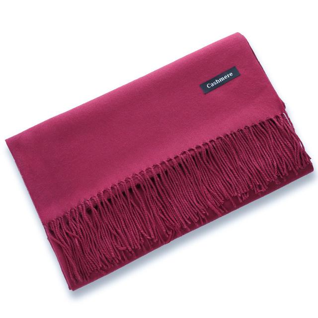 Winter Women Scarf Female Luxury Scarves Lady Tassel Bandana Women Solid Shawl Wraps Foulard Scarf Shawl