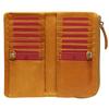 CCOMPANY LIMITED Men's Maurice Long Wallet with Coin Purse and Card Case, Cowhide Leather with Zipper closure (Dark Brown)