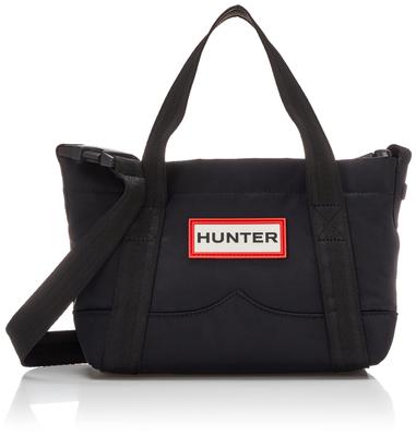 Bolsa Mini Tote com Alça Superior de Nylon Feminina Hunter, Preta, Tamanho P (UBS1203KBM)