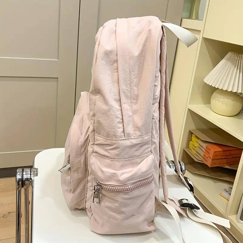 2025 Korean Backpack Women Ins Style College Bag - Simple Boho Versatile Rucksack Lightweight Casual Laptop Bag
