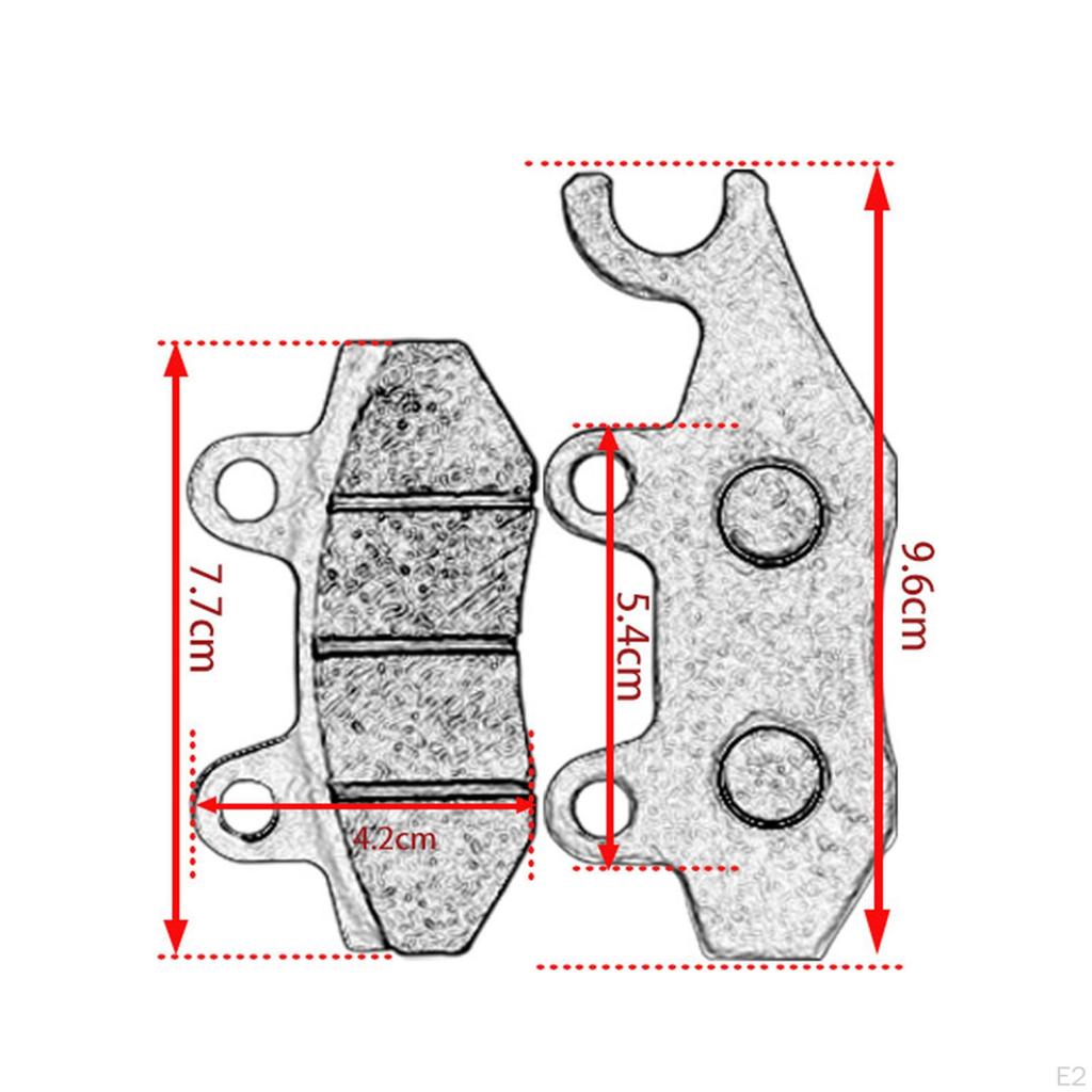 Kit de Pastilhas de Freio Acessório Base de Cobre Sinterizado Profissional Fácil de Instalar Bom Desempenho Moto