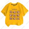 T-shirt Estiva Nuova Tendenza Stampa Capibara Carina per Bambini a Maniche Corte Carina Comoda Versatile T-shirt per Ragazzo e Ragazza