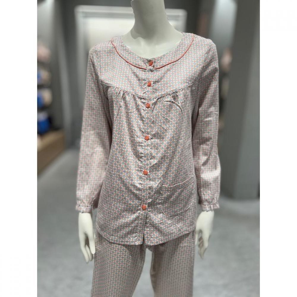 Triumph Women S 100  Cotton Flower Long Sleeve Pajama Tdwpj112pe