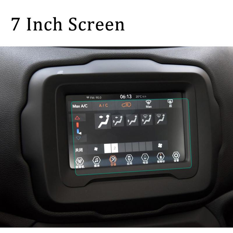 For Jeep Renegade 2018 Accessories Navigation Screen Protector Tempered Film 7 Inch 8.4 Inch Car Media Touch Display Protector