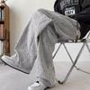 Pleated Design Drawstring Sweatpants Men's Thin Wide-leg Loose American High Street Lazy Versatile Casual Trousers
