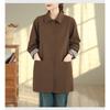 DIMANAF 2025 New Autumn Winter Women Plus Size Coats Jackets Cotton Loose Casual Lady Outerwear Trench