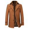 FiveFive Man Classic Fashion Trench Coat Jackets MaleLong Trench Slim Fit Overcoat Blends Fashion Woolen Warm Outerwear Windbreaker