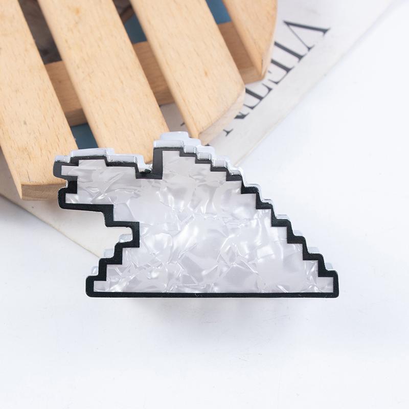 Pvc Hair Claw Print Imitation Acetic Acid Cartoon Hair Clips Cartoon Mouse Arrow Grip Clip