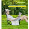 Adjustable Recliner Portable Camping Chair Outdoor Beach Fishing Chair Steel Frame Lightweight Folding Stool