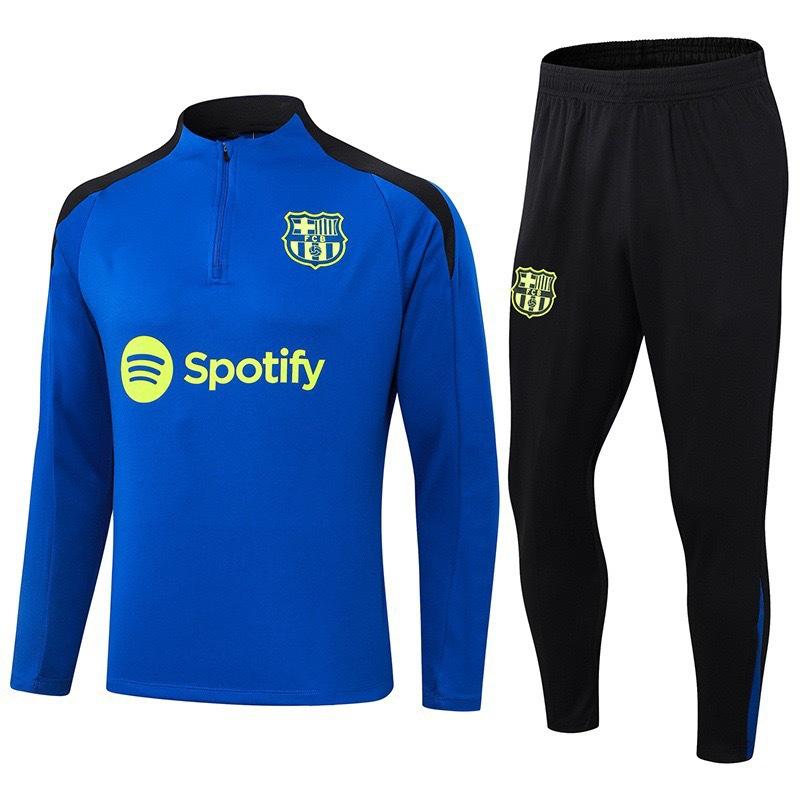 Autumn And Winter Real Madrid Barcelona Arsenal Training Suit Long Sleeve Half Zipper Football Suit Sportswear Adult Suit