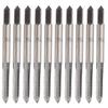 10Pcs Metric Tap Manual M4 Carbon Steel Hardware Machine Tools Industrial Supplies