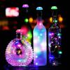 New 6PCS 80cm Solar Wine Bottle Stopper Copper Wire String Lights Lamps Outdoor Party Decoration