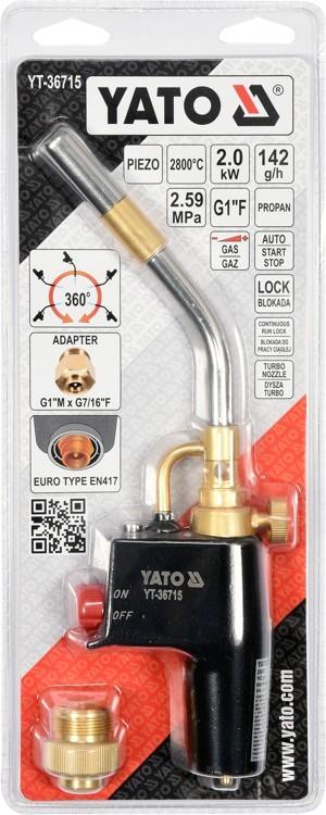 YT-36715 YATO TURBO GAS BURNER