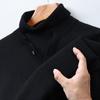 FORTEI Men's Mock Layer High-Neck Pure Wool Sweater