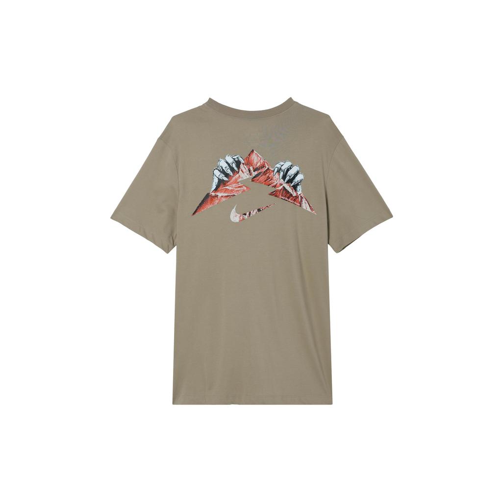 Nike DRI FIT Running T Shirt Men's Khaki FZ8055-247