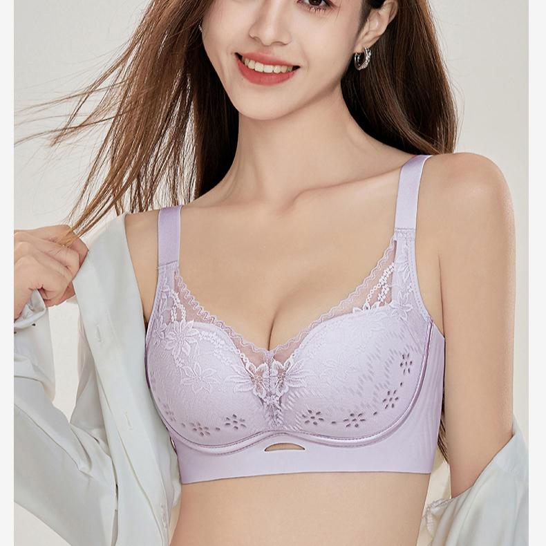 Non Steel Ring Bra Women's Adjustable Bra Women's Gathering Thick Collection Accessory Bra Anti Sagging Bra