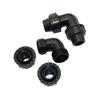 DN20 DN25mm PE-Rohr Schnell-Winkelverbinder Kunststoff 1/2" 3/4" Rohr 90 Grad Schnellverriegelungsverbindung Garten Wasserkupplungs-Fittings 1 Stück
