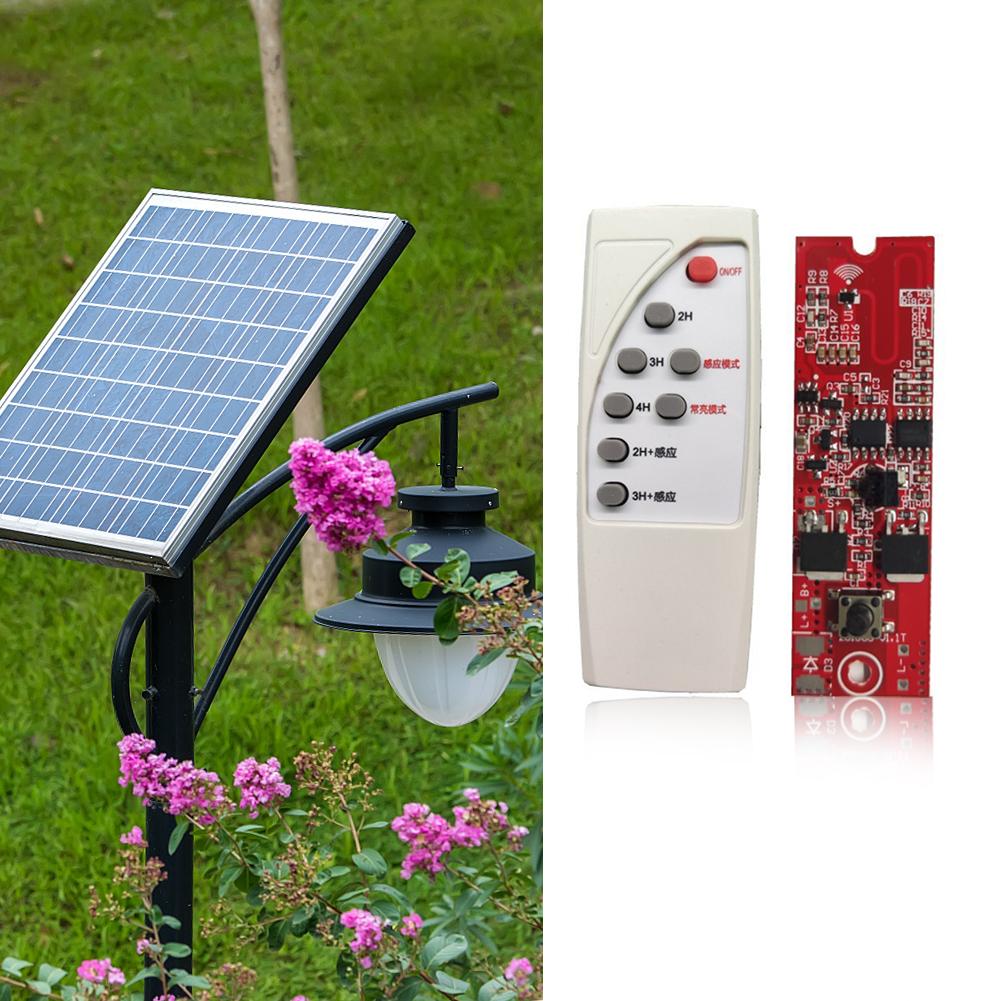 5Set 3.2V 3.7V Solar Lamp Control Board Remote Control Integrated Street Lamp Human Induction Light for Home Wall Lamp Lights