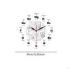 Modern Science Wall Clock Non Ticking Ideal Gift 30cm/11.81inch Hanging Decorative